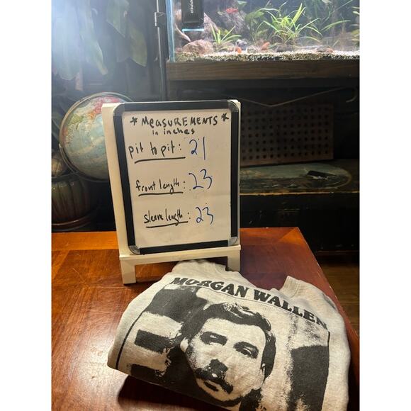 Morgan Wallen crewneck sweatshirt Dangerous Album graphic gray and black sz Med - Picture 5 of 5